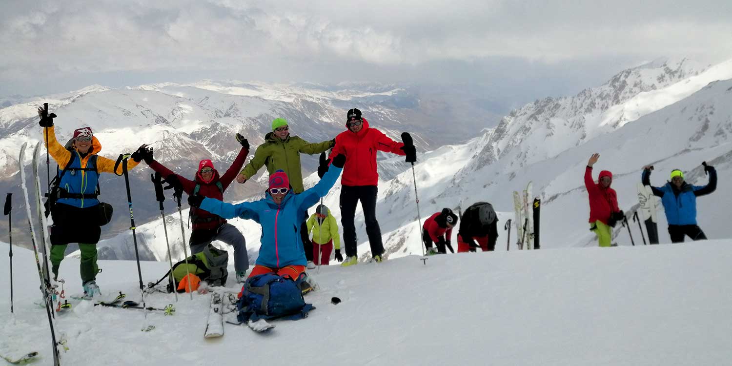 Ski touring Dizin resort & Damavand 5610m