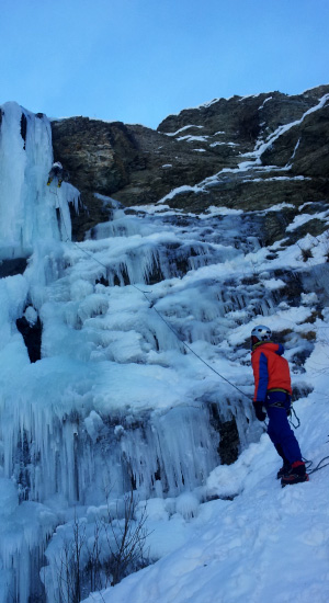 Ice climbing in Alborz