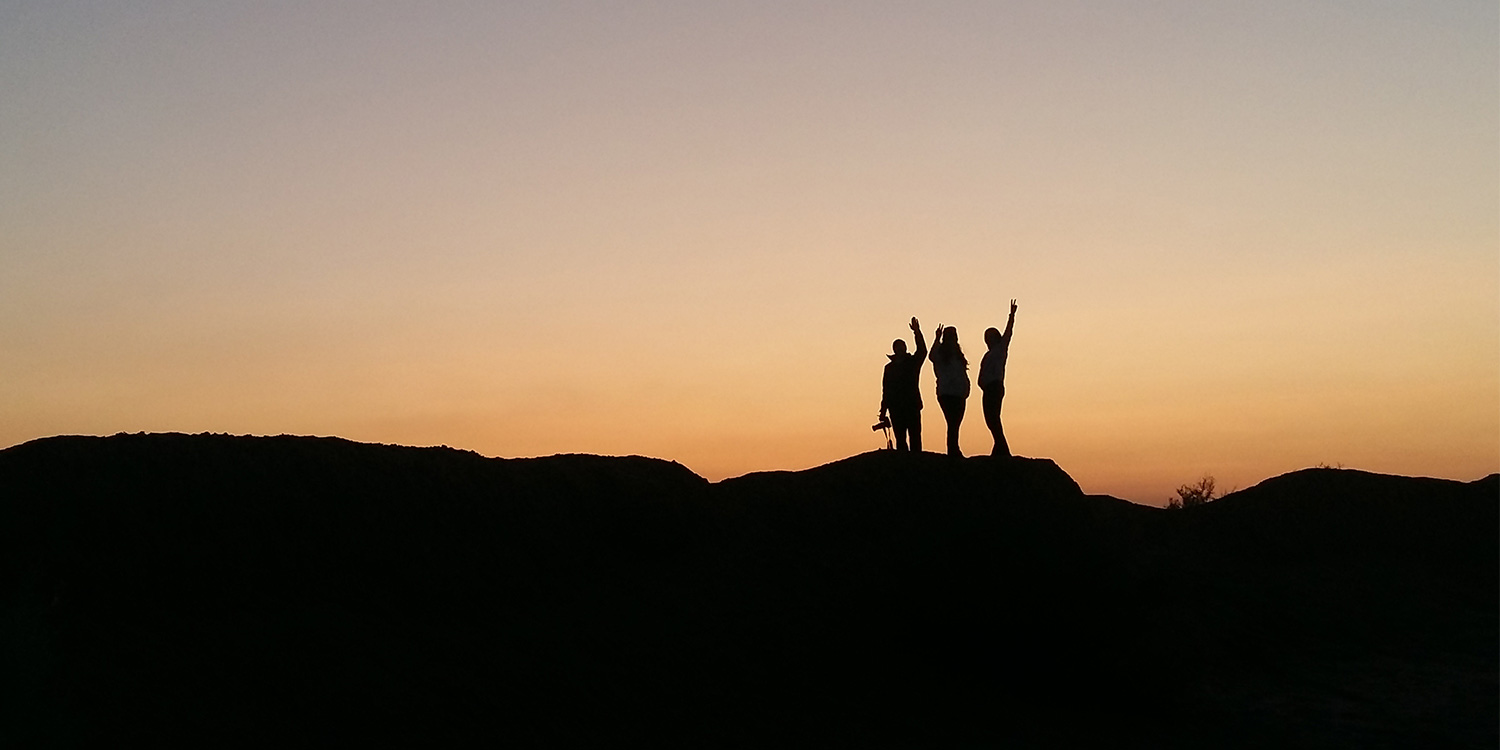 Hiking in Mesr Desert