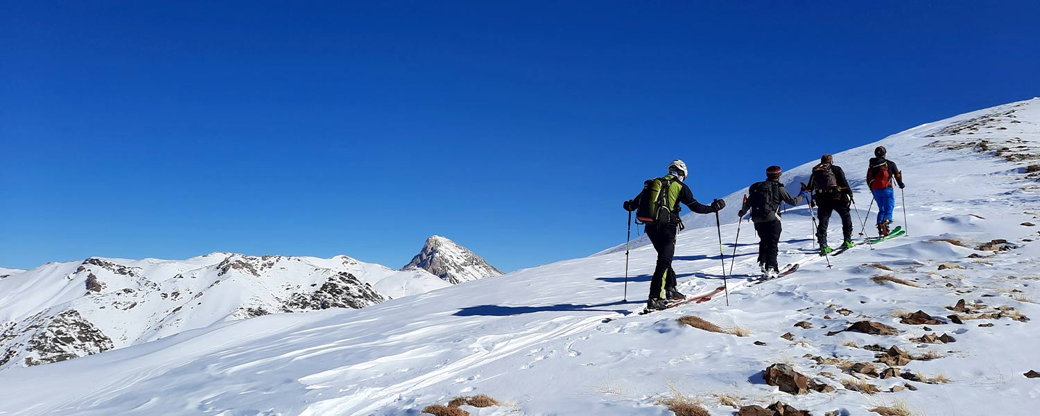 Ski touring Dizin resort & Damavand 5610m