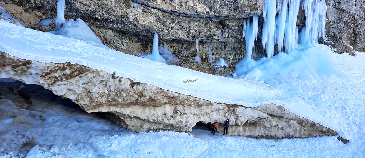 Ice climbing in Alborz