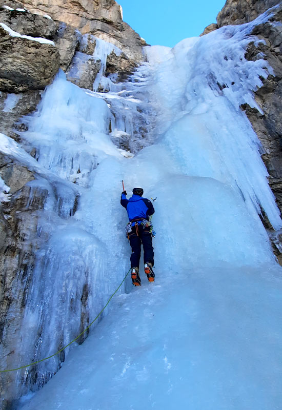 Ice climbing in Alborz