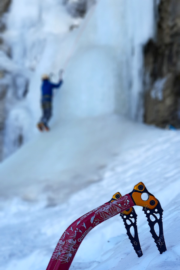 Ice climbing in Alborz