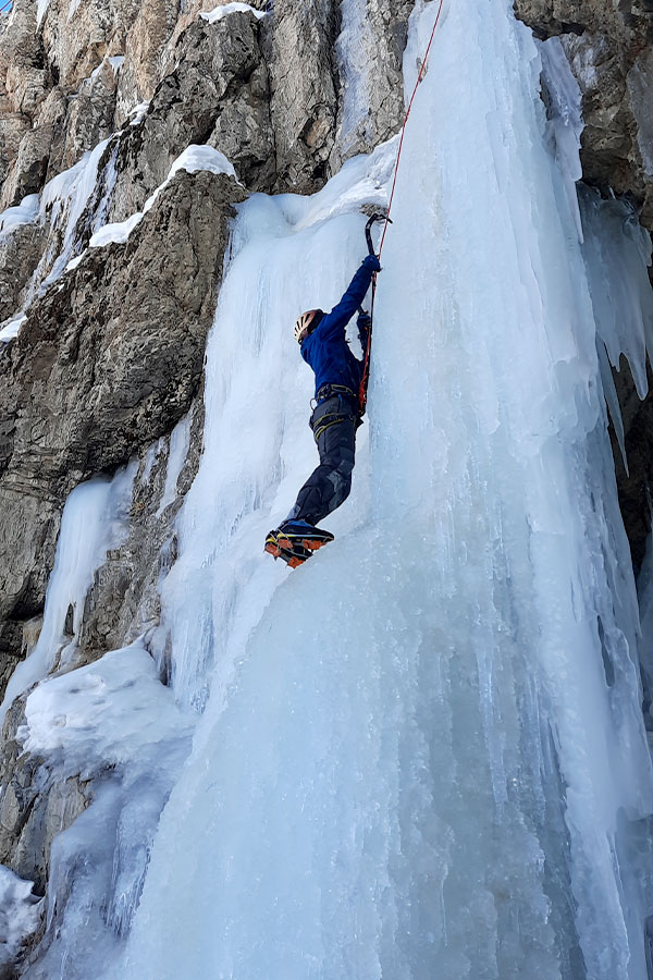 Ice climbing in Alborz