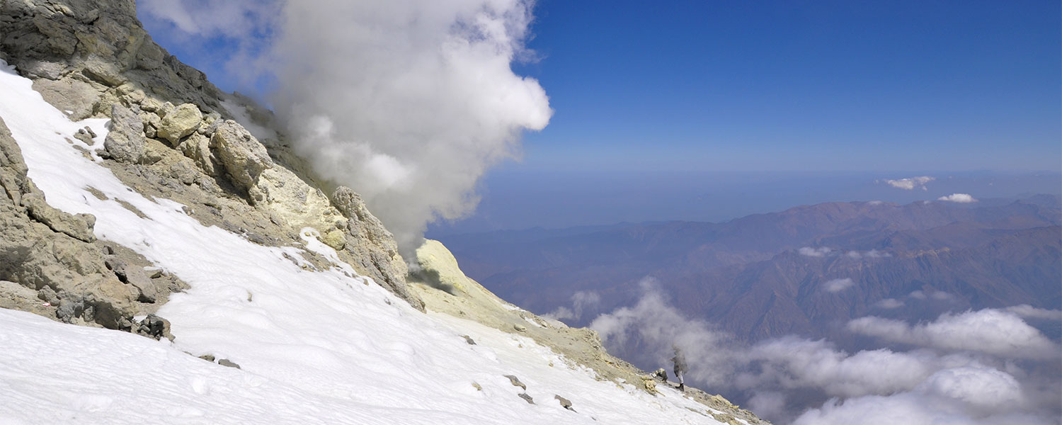 Taftan Mountain; a semi-active volcano in Iran