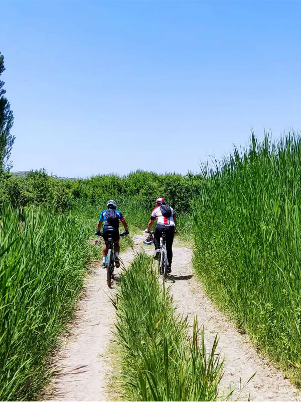 Cycling in Azerbaijan mountain