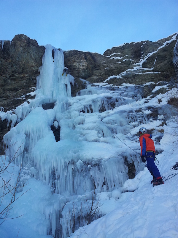 Ice climbing in Alborz