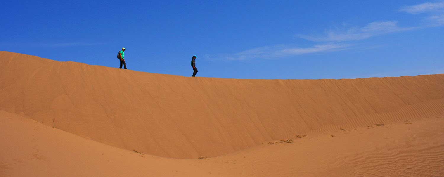 Hiking in Mesr Desert