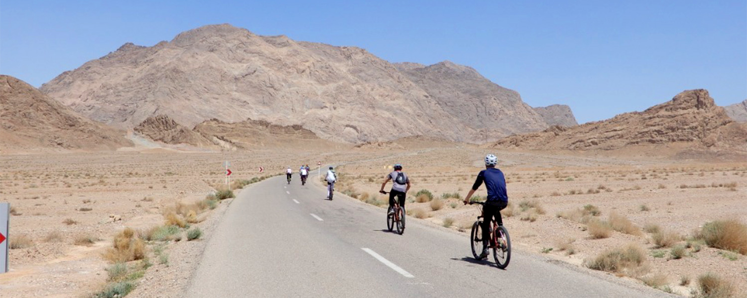 Cycling in Desert<