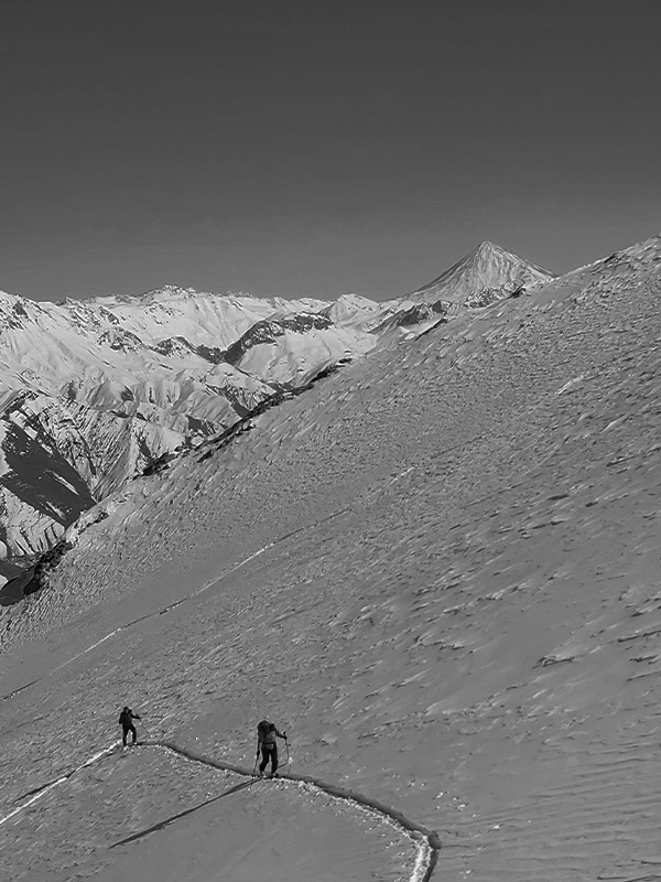 Ski touring Dizin resort & Damavand 5610m