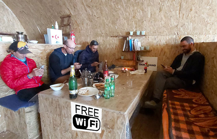 Free WiFi access in the mountain