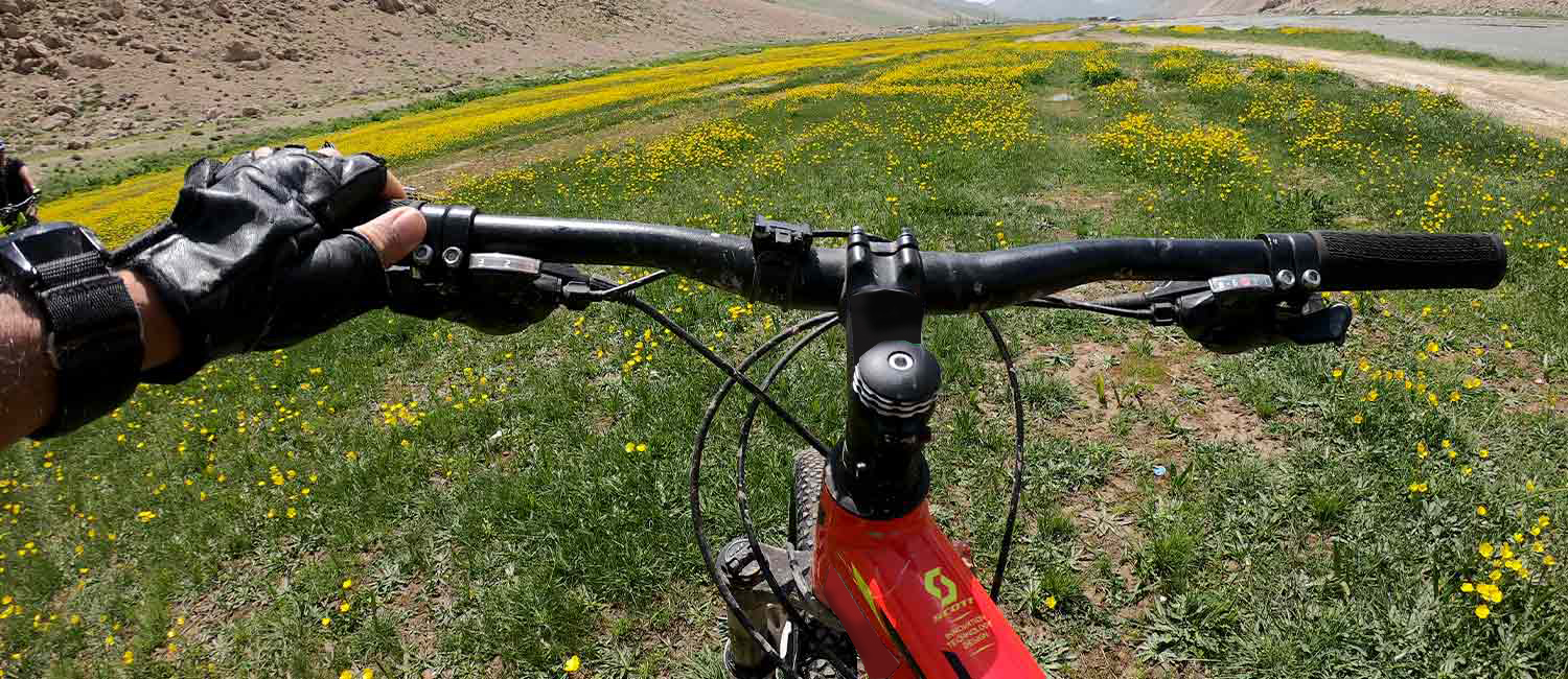 Cycling Lar national park