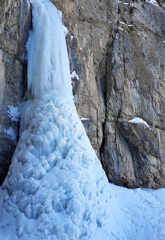 Ice climbing in Alborz