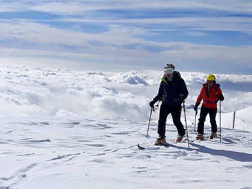 Ski touring Damavand