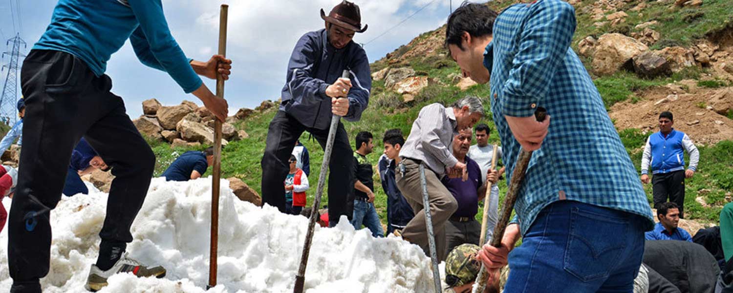 Varf Chal; a traditional ceremony at the foot of Damavand